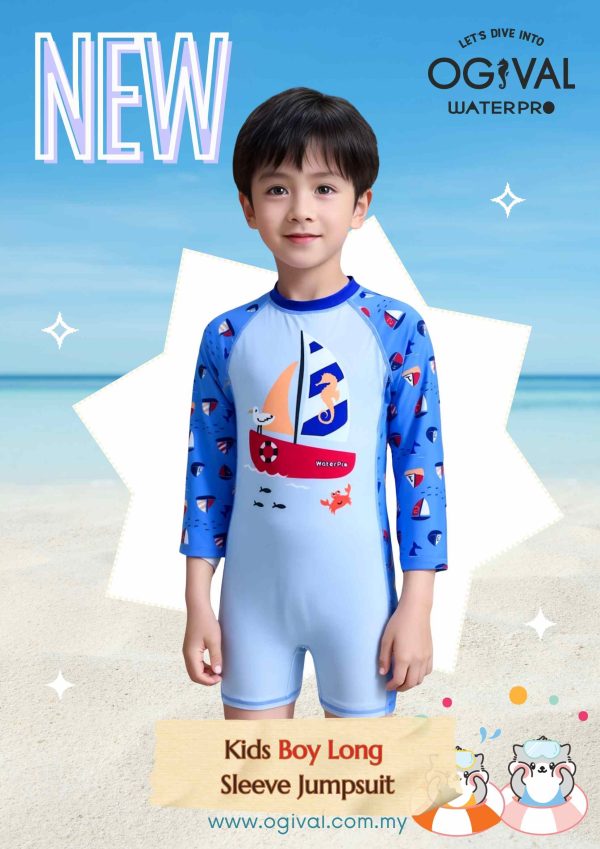 Ogival Kids Boy Long Sleeve Jumpsuit-NEW | Ogival